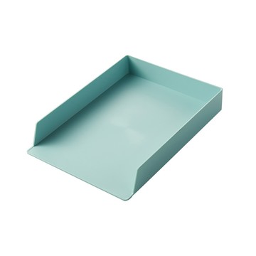 可隨意疊加多用文書收納盒 A4(32.5 x 24 x 5cm)  1層  綠色