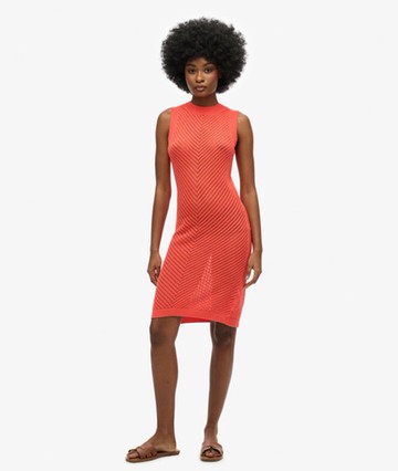 Superdry Women's Chevron Crochet Mini Dress Cream Size: 10