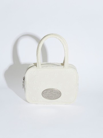 lotsyou Lumpy Bumpy Tote Bag [White]