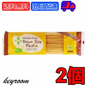 PLUS グルテンフリー 玄米パスタ BROWN スパゲッティ φ1.7mm 200g 2個 米粉パスタ 米粉 プラス 米 ブラウンパスタ ブラウン パスタ ロン