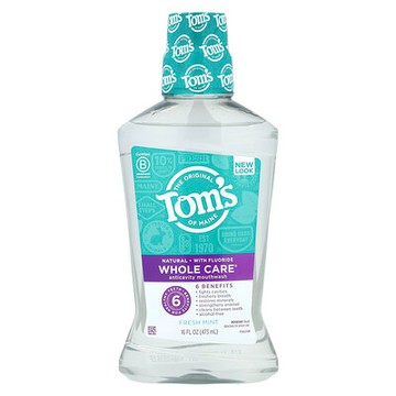Tom's of Maine, Whole Care®，防蛀漱口水，清爽薄荷味，16 液量盎司（473 毫升）