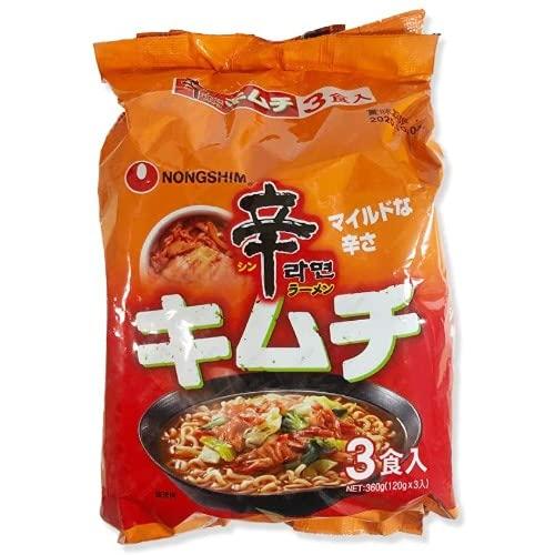 韓国食品 農心ジャパン辛ラーメンキムチ袋120gＸ３
