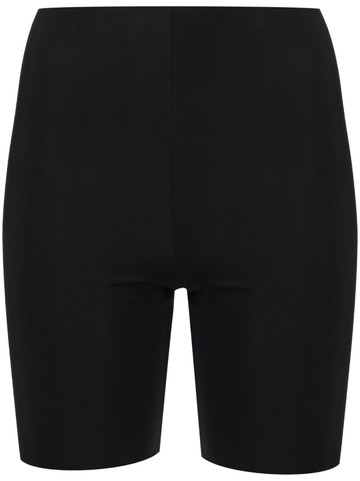 Jil Sander - high-waisted biker shorts - women - Polyamide/Elastane - S - Black