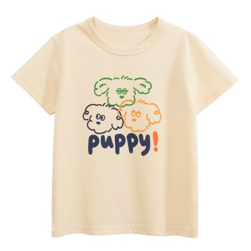 27home - 純棉短袖上衣-puppy!-米杏