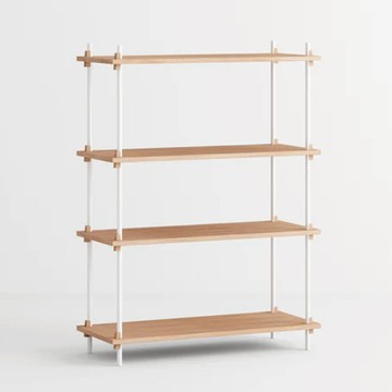 丹麥 MOEBE 四層置物架 白橡