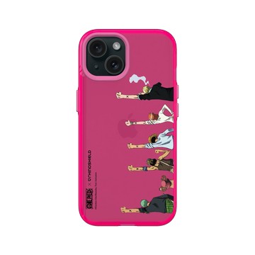 iPhone 15 Clear 粉漾桃 - 航海王 One Piece - 海賊團系列-阿拉巴斯坦篇一行人 經典