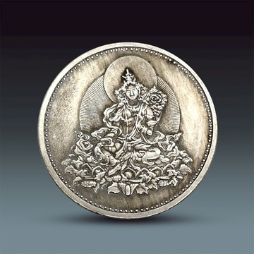 阿彌陀如來心經硬幣佛像雕刻古玩仿古工藝品 銅佛像擺件把玩收藏