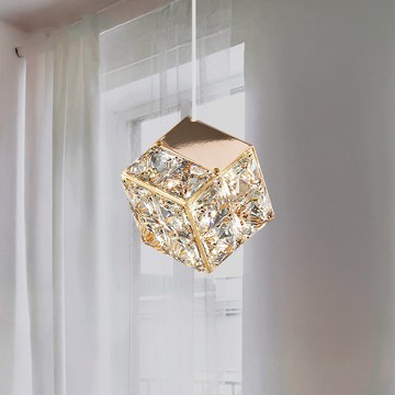 7W三色變光進口水晶方磚吊燈｜C01-11-61292