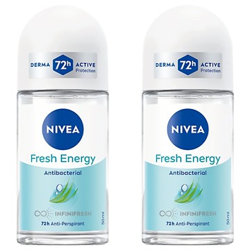 NIVEA 妮維雅 止汗爽身乳液 清新舒涼  50ml  2件