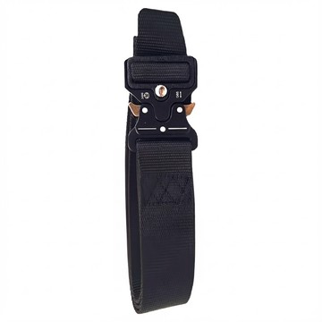 捷華 戰術腰帶-黑色 尼龍耐磨 快速釋放扣具  適用腰圍50-115cm  1條