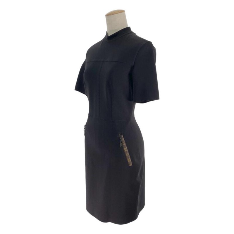 ルイヴィトン ワンピース ショートスリーブハイネックフィットドレス  