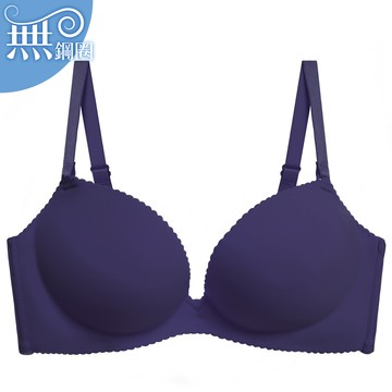 FLORA LOVELY 美波無痕~糖心 兩件式無鋼圈成套日本內衣-海軍藍