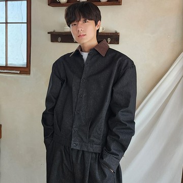正韓奢華燈芯絨翻領短版夾克外套 2色 YUPPIE 預購商品 0916