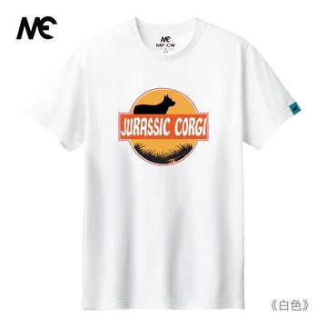 MAIFU CEWEI｜男裝 CORGI圓標印花短袖 T恤 短袖上衣 潮T 短T 街頭 潮流 個性 可愛 情侶 精品