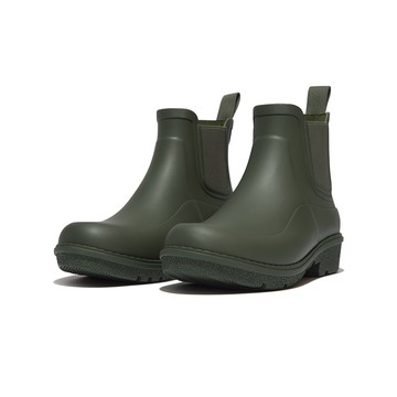 FitFlop WONDERWELLY CHELSEA BOOTS 輕量短筒雨靴-女(深綠色)