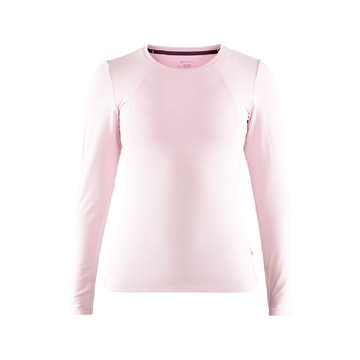 craft 瑞典 女 輕量保暖長圓領排汗衣粉紅1906583/保暖打底衣/彈性排汗衣/運動上衣
