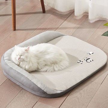 貓窩夏天四季通用貓墊子可拆洗狗窩降溫用貓窩涼席狗墊子寵物冰墊