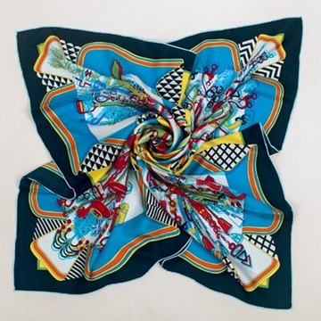 絲巾桑蠶絲圍巾-歐美時尚華麗優雅女配件5色73hx45【獨家進口】【米蘭精品】