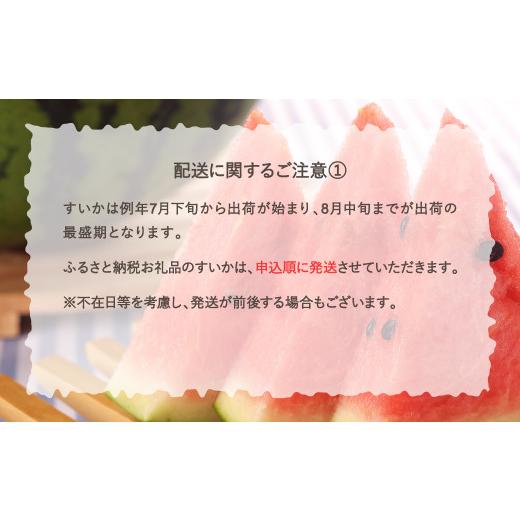 ふるさと納税 山形県 尾花沢市 先行予約 尾花沢スイカ 2〜3Lサイズ(約7〜8kg)×2玉 7月下旬〜8月中旬頃発送 令和6年産 2024年産 農産センター すいか 西瓜 ※…