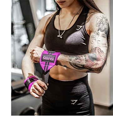 哈里斯harris力量舉臥推加長款超硬護腕健身防扭傷專業大力士訓練