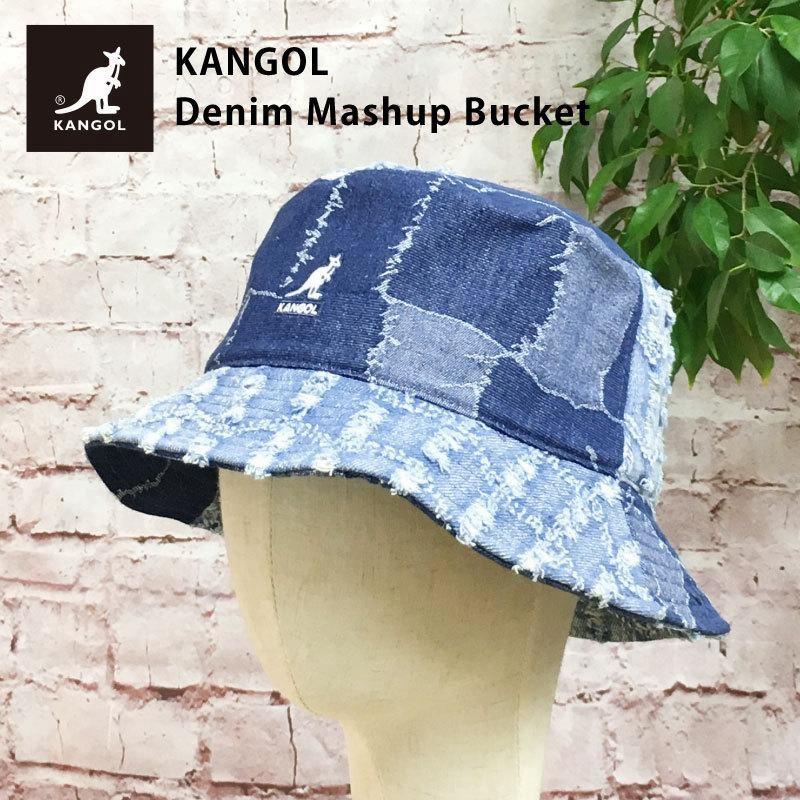 KANGOL デニム 帽子 バケットハット Denim Mashup Bucket 一点物