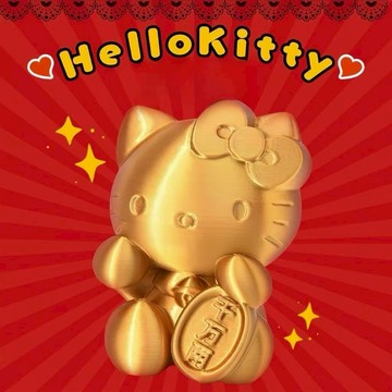 【聚寶盆來了studio】HelloKitty招財貓凱蒂貓桌面創意風水車載擺件喬遷裝飾發財金禮品
