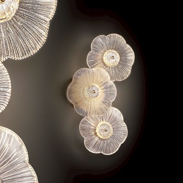 3000K琉璃花朵造型壁燈｜F87-22-8190-1