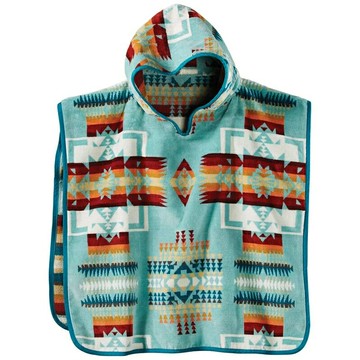 ├登山樂┤美國 PENDLETON 兒童連帽浴巾-約瑟夫酋長系列(海洋藍) # XB-243-51128
