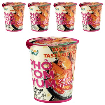 KING PHO 王麵河粉 酸辣蝦湯風味  5入