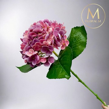 以後都走花路吧🌷快速出貨【Floral M】夏日京都大型繡球紫戀蝶仿真花花材（1入組）