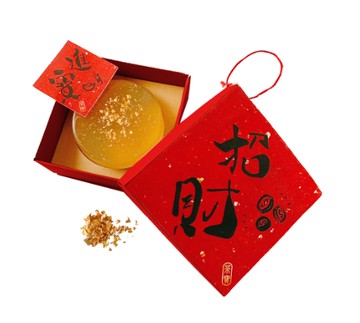【Simple Zone】茶寶-手工圓形皂-黃金春聯(招財/進寶)