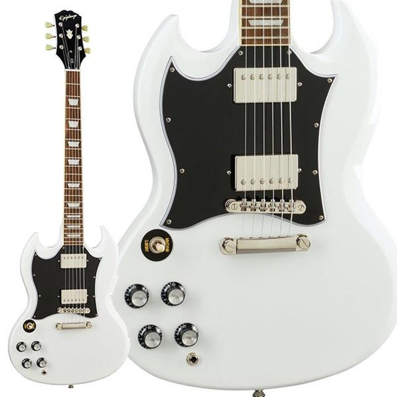 Epiphone エピフォン SG Standard Left Handed Lefty Alpine White