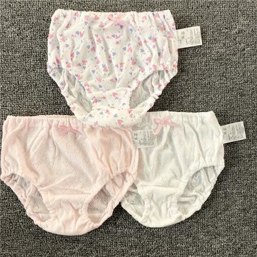 日單女童純棉無熒光劑三角內褲