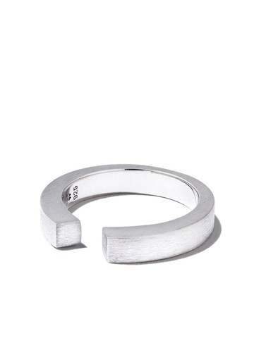 Tom Wood - cut-out open ring - men - Sterling Silver/Rhodium - 52