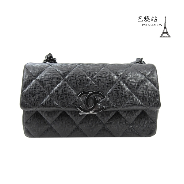 【巴黎站二手名牌專賣】＊全新現貨＊CHANEL 真品＊AS2302 黑色經典雙C口蓋鏈包推薦| Yahoo奇摩超級商城| LINE購物