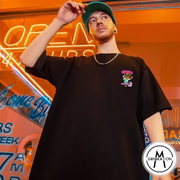 【M世代】M-5XL 男生上衣 寬鬆T恤 落肩五分袖 大尺碼 男士短袖 五分袖 男生衣服 情侶上衣 ATD2070