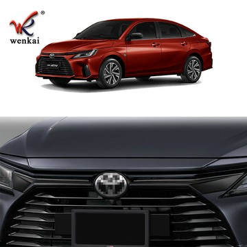 適用于豐田23款Yaris Ativ改裝前保險杠車標專用中網裝飾亮條