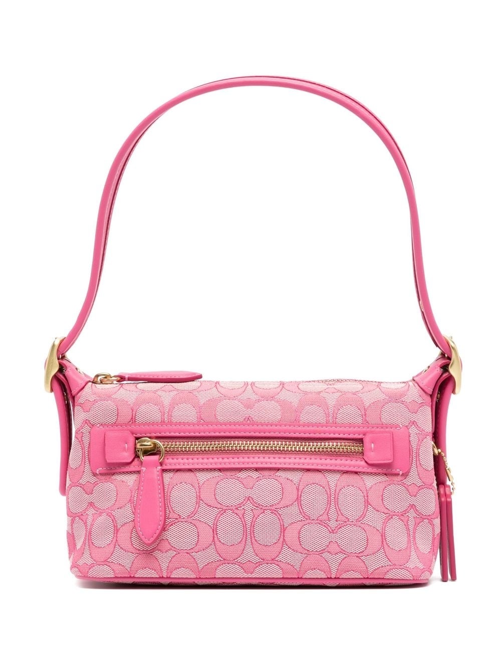 Coach - Demi monogram shoulder bag - women - Organic Cotton - One Size - Pink