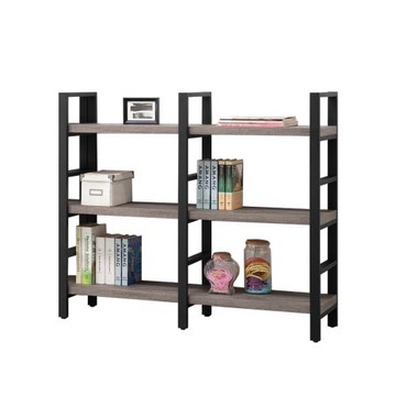 【唯熙傢俱】安迪工業風灰橡色4尺書架