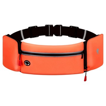 三次方 運動跑步腰包  1個  22 x 11 x 12cm  橘色