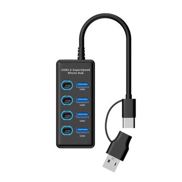 USB擴展器雙頭多口type C分線器3.0集線器電腦USB一拖四七擴展塢