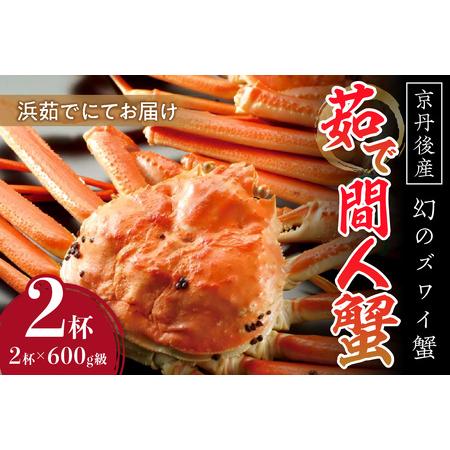 ふるさと納税  京丹後産 茹で間人蟹（中） 鮮度抜群、浜茹でにてお届け！！ 600g級×2杯 京都府京丹後市