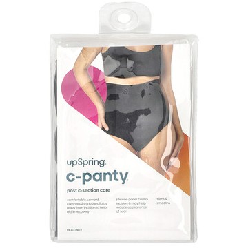 UpSpring, 剖腹產後內褲，剖腹產後護理，L/XL 碼，黑色，1 條
