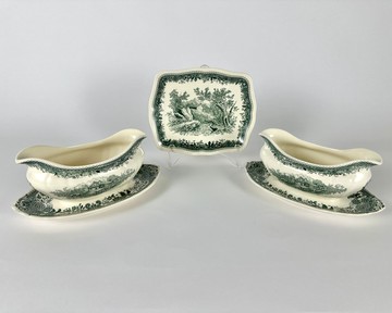 礫石/南狼和餐盤 Villeroy & Boch 裝飾綠色布爾根蘭