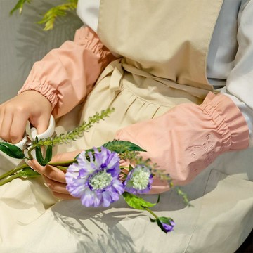 含稅價棉麻防髒套袖花邊護袖繡花透氣寬鬆薄款短款綠色袖套袖套棉麻夏天