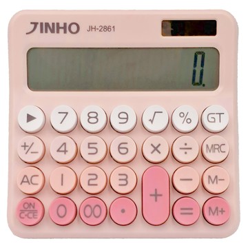 JINHO 京禾 JH-2861 12位元計算機  多巴胺糖果粉  1台