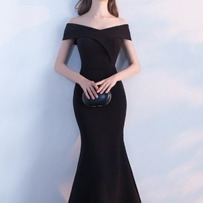 タイトドレス ロング丈 肩出し オフショルダー 上品 エレガント パーティードレス 二次会 結婚式 お呼ばれ 通販 Lineポイント最大1 0 Get Lineショッピング