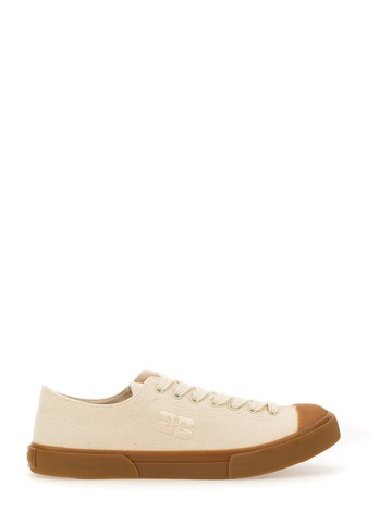 ganni egret classic low sneakers