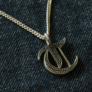 吊墜項鍊A-Z銀色字母首字母