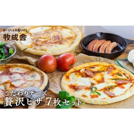 ふるさと納税 ＜牧成舎・ふるさと納税限定＞飛騨のチーズたっぷりピザ贅沢セット［C0002］ 岐阜県飛騨市